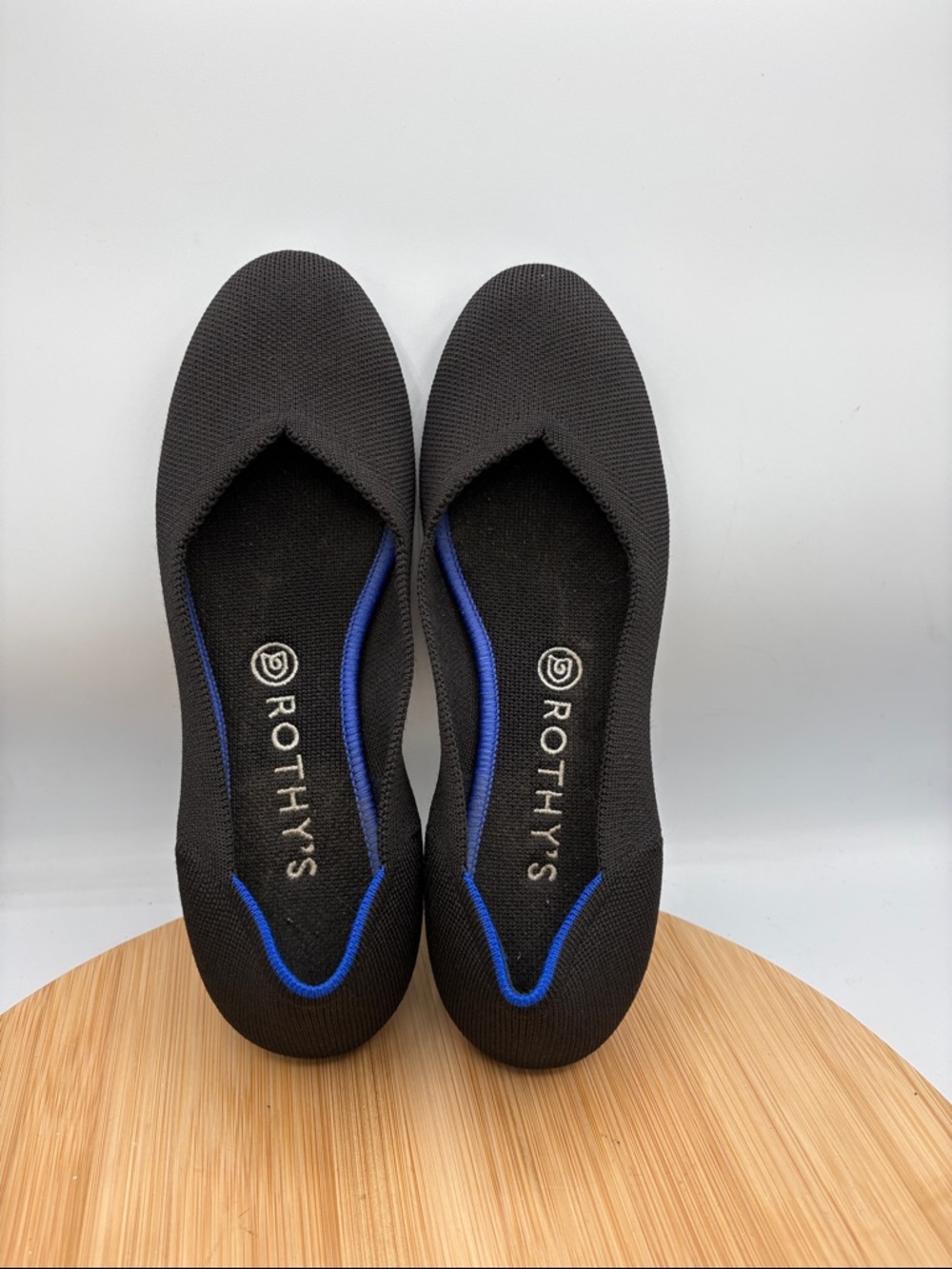 Rothy’s The Flat Round Toe Women's Size 9 Black Flats Comfort Slip On Shoes - Picture 9 of 13